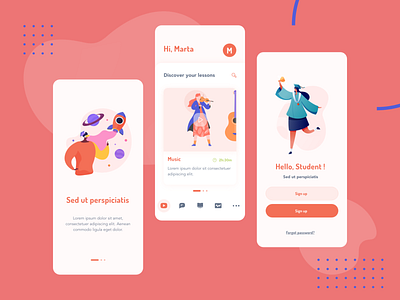 School App app design design minimal mobile ui ui design