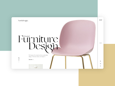 Clean Design for Furniture Shop branding creative director design minimal ui ui design ux ux design web design
