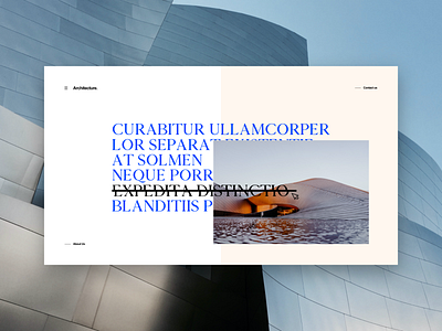 Architecture design minimal portfolio typography ui ui design ux ux design web design
