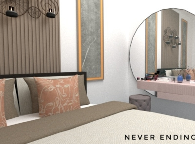 Bedroom branding design illustration interior textures