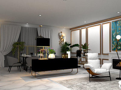 Living room black branding design illustration inter interior textures