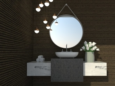 bathroon inspiration branding dark design icon illustration interior lights marble residential textures