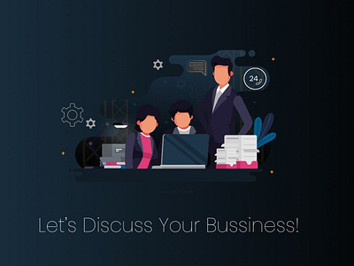 Business illustrate design card