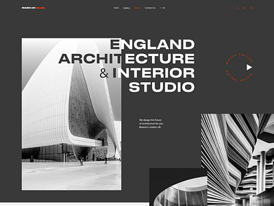 Project Web Site - Arcitecture Studio 2020 branding business design illustration landing page style ui ux web website
