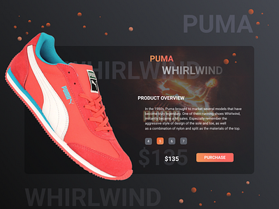 Project Redesign Puma - Item card branding design desing illustration logo minimal style type ux vector web web desing website