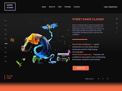 Studio Dance Street branding design desing illustration logo minimal style type ux vector web web desing website