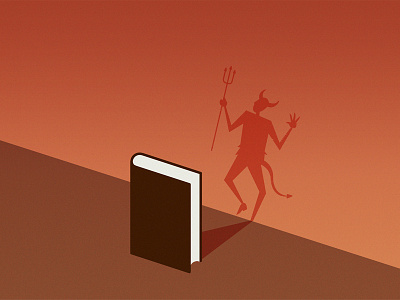 Book book illustration shadow vector
