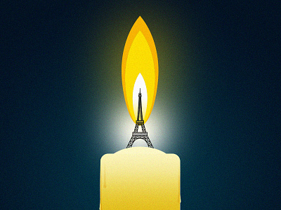 #UneBougiePourParis candle france illustration noise november onecandleforparis paris prayforparis texture unebougiepourparis vector