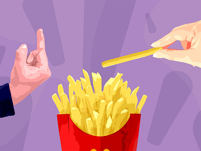 Don't touch my fries