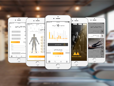 Mana Gym design fitness app fitness tracker gym gym app sport ui ui ux uidesign workout workout tracker