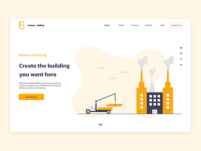 Web Design Concept - Construction Company