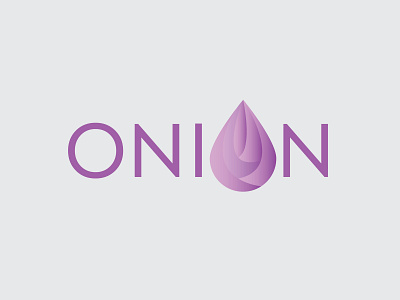 Drop Onion Logo branding design graphic design illustration letter logo logo inspiration my onion purple type © merix yudantia