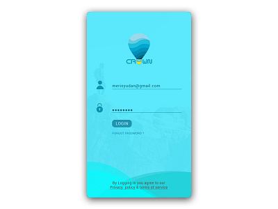 Simple Login page apps with email app apps apps design crown email icon login login page screen signin signup travel ui ui ux ux © merix yudantia