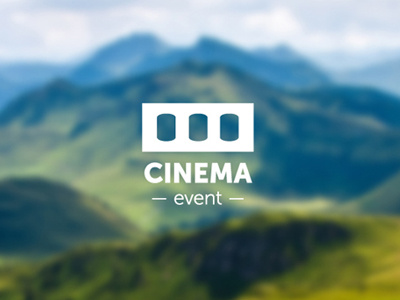 Cinema Event branding identity logo