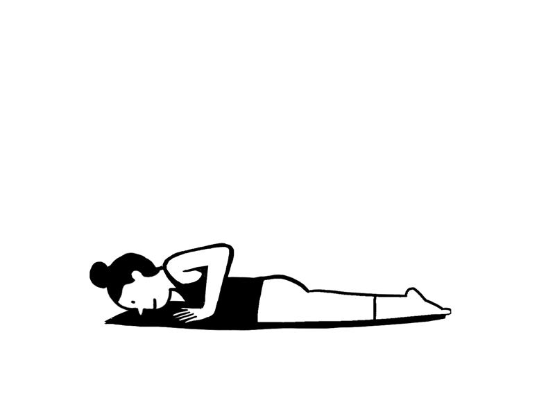downward facing dog silhouette
