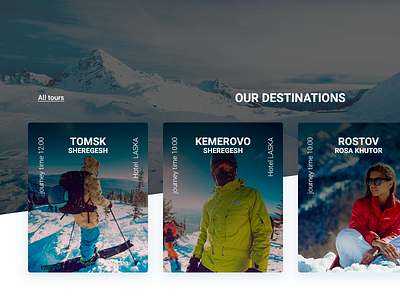 Tours directions card booking card design flat minimal tour trip typography ui ux web