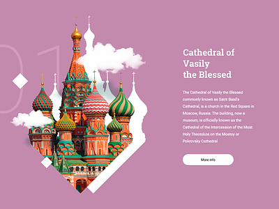 Saint Basil's Cathedral cathedral design designer flat minimal typography ui ux