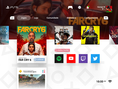 PS5 UI Concept