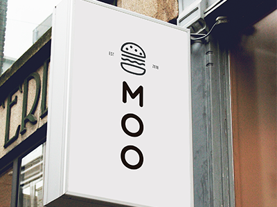Moo Logo burger logo