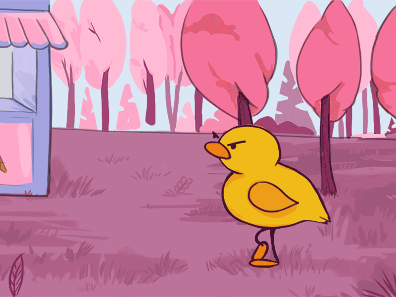 angry duck angry bird animal character bad luck comic art gif gif animation short story