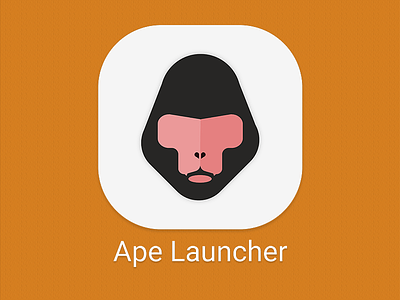 Ape Launcher android app apple branding design digital 2d icon illustration art illustrator ios logo mac photoshop typography ui vector