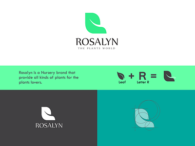 rosalyn Logo ( A nursery brand) brand brand design brand identity brandidentity branding branding design logo logo designer logodesign logodesignersclub logos