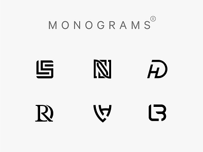 Monograms Collection brand brand design brand identity brandidentity branding design logo logo design logo designer logodesign logodesignersclub logos
