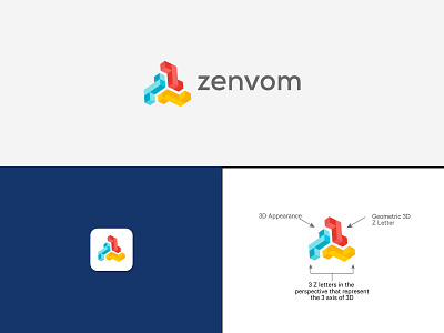 Zenvom 3D Printing Studio Logo Design brand identity branding design design graphic design illustration logo logo designer logodesign logodesignersclub motion graphics