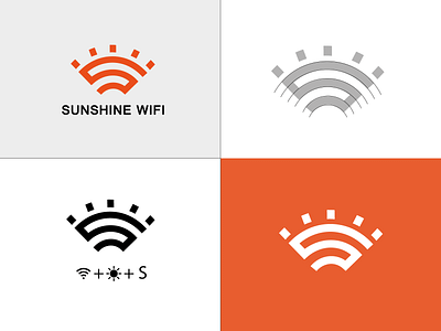 Sunshine Wifi Logo brand brand identity brandidentity branding branding design icon design logo logo designer logodesign logodesignersclub logodesigns logodesinger logos vector
