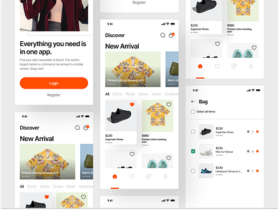 Tuks - E-Commerce Mobile App 🧥 app brand app branding e commerce e commerce app fashion marketplace marketplace app minimal mobile app needs ui ux