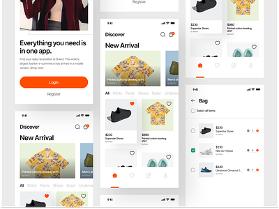 Tuks - E-Commerce Mobile App 🧥 app brand app branding e commerce e commerce app fashion marketplace marketplace app minimal mobile app needs ui ux