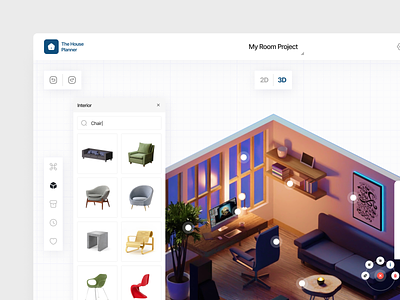 The House Planner - 3D House Planner 🏠 2d 3d app design house house app house planner minimal mortgage planner app real estate ui ux web