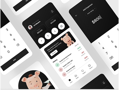 Munee - Finance Mobile App 💸 app bank app card design finance minimal money transfer ui ux wallet app