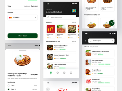 Ngan - Food Delivery App 🍲 app delivery delivery app design ecommerce food food app minimal mobile app mobile design ui ux