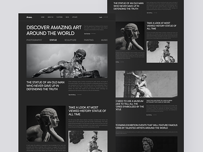 Arexs - Art Exhibition Landing Page 🎨