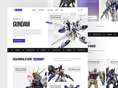 Mengkere - Gundam Landing Page 🤖