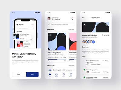 Ngatur - Project Management Mobile App 💻 by Arfi Maulana for Pickolab ...