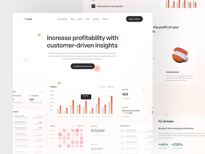 Syrax - Sales Management Landing Page 📈