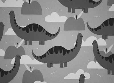 Dinos design digital art editorial illustration flat illustration ipad pro pattern pro create ui