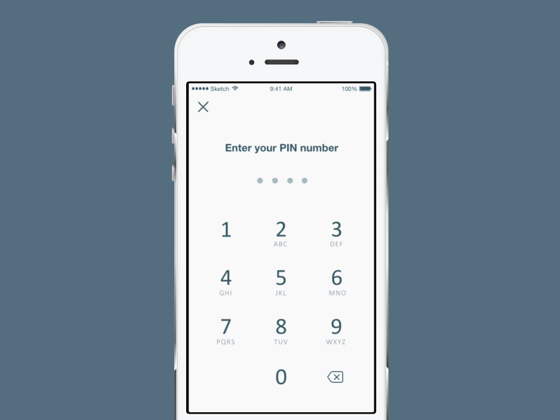 PIN Authentication animation auth authentication credentials keypad login pin ui ux