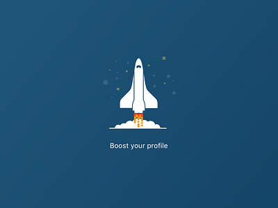 Boost your profile craft ship space spacecraft spaceship stars