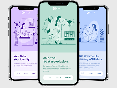 Onboarding screens