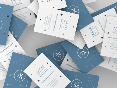 Xarxa Capital - Business cards branding logo typography