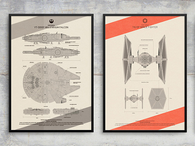 Star Wars Tribute Poster Design 3d cinema 4d design millenium falcon poster design star wars tie fighter