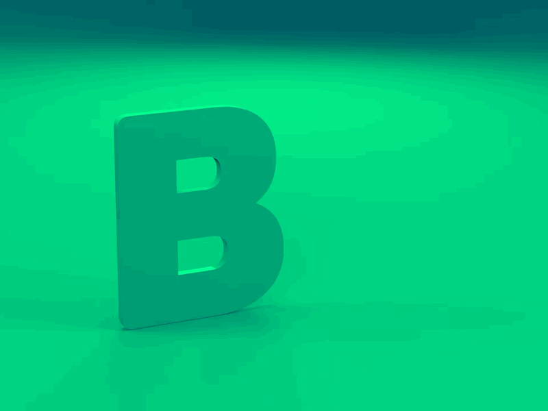 Exploring type and volume in motion - B c4d cinema4d motion graphics type typography volume