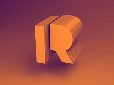 Exploring Type and Volume - R 3d 3d art c4d cinema 4d cinema4d design logo sculpture type type art typography volume