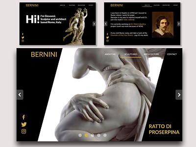 bernini.com art branding design ui ux ux ui web