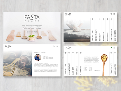 Pasta Place adobe xd descomplica design food order food shop uid web