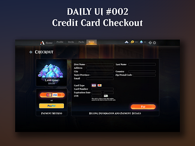 002 Credit Card Checkout