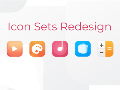 Icons redesign